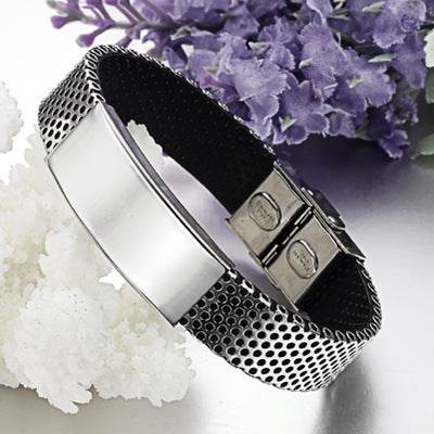 Men's Titanium Leather Bracelet - Stylish Jewelry for Any Occasion, 2025 Trends - Buy Center