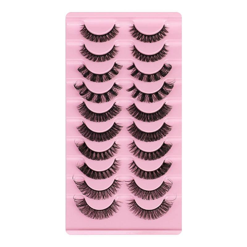 DD Curve False Eyelashes - Thick Handmade Volume, 10 Pairs Set - Buy Center