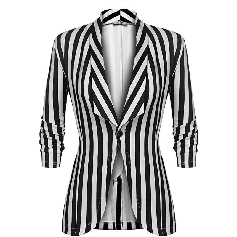 Buycenter Cropped Casual Jacket - Slim Fit 3/4 Sleeve Fashion - Buy Center