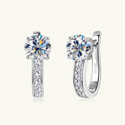 Simple High-Grade Moissanite Earrings - Elegant Jewelry for Women - Buy Center
