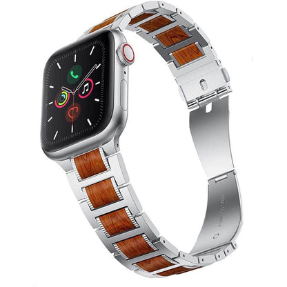 Creative Stainless Steel Sandalwood Watch Strap - Trendy & Versatile Fit - Buy Center