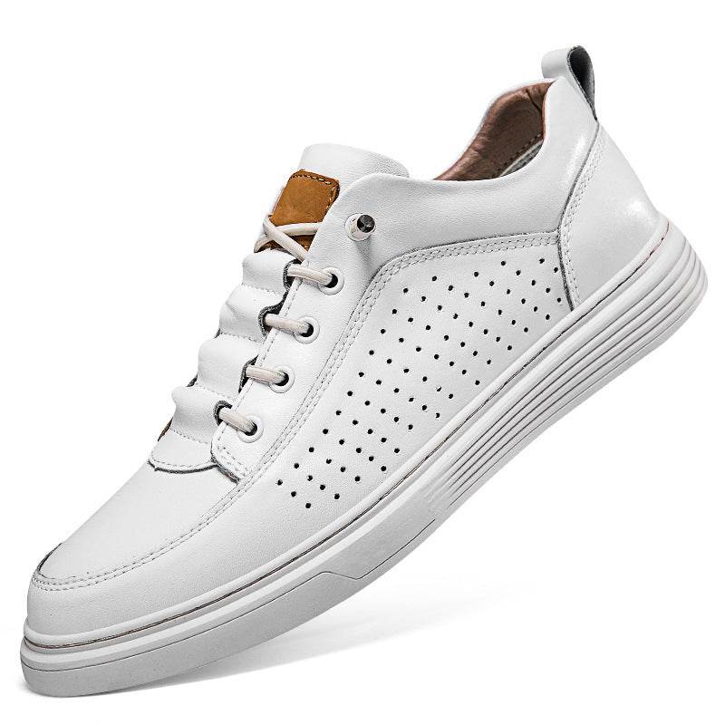 Men's Plus Size Leather Skateboard Shoes - Comfort & Retro Style 2025 - Buy Center