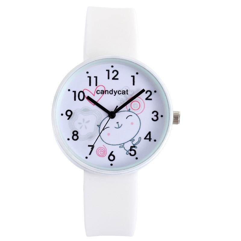 Children's Silicone Love Kitty Watch - Cute, Durable & Water-Resistant - Buy Center
