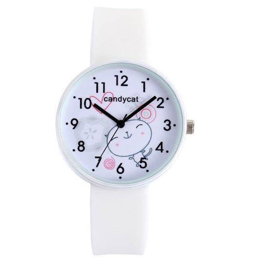 Children's Silicone Love Kitty Watch - Cute, Durable & Water-Resistant - Buy Center