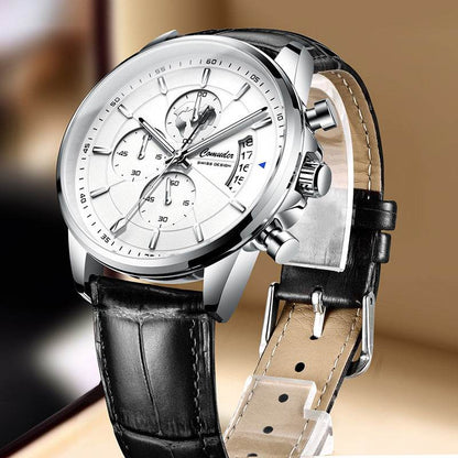 Buycenter Full-Automatic Waterproof Calendar Watch - Luminous Quartz Style - Buy Center