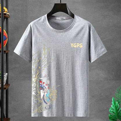 Men's Plus Size Oversized Short Sleeve T-shirt - Cotton Blend, Loose Fit - Buy Center