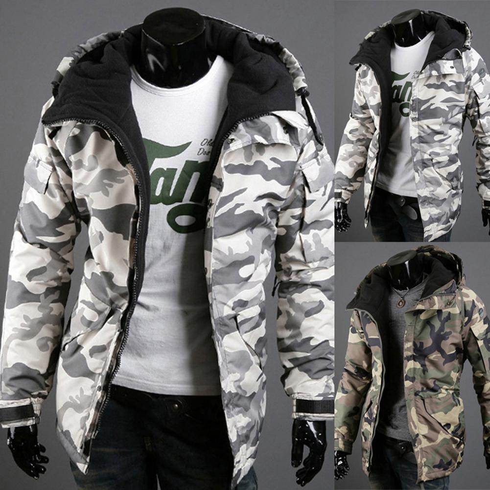 Buycenter Hooded Casual Sports Jacket - Stylish Cotton Padded Camouflage - Buy Center
