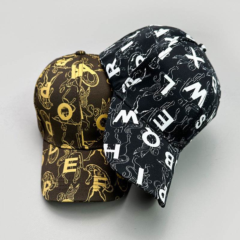 Graffiti Skull Pattern Baseball Cap - Breathable, Stylish Design for 2025 - Buy Center
