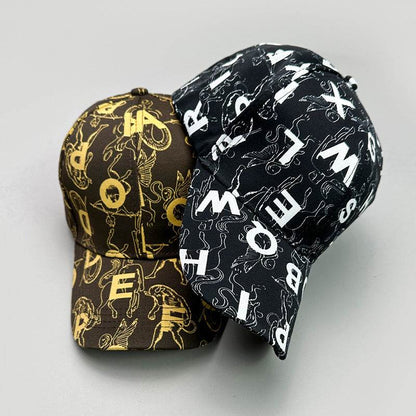 Graffiti Skull Pattern Baseball Cap - Breathable, Stylish Design for 2025 - Buy Center