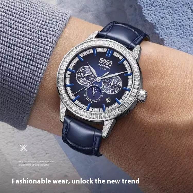 Buycenter Mechanical Cool Men's Watch - Casual Style, Gift Box Included - Buy Center