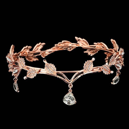 Elegant Rhinestone Hair Accessories - Forehead Crown for Weddings & Events - Buy Center