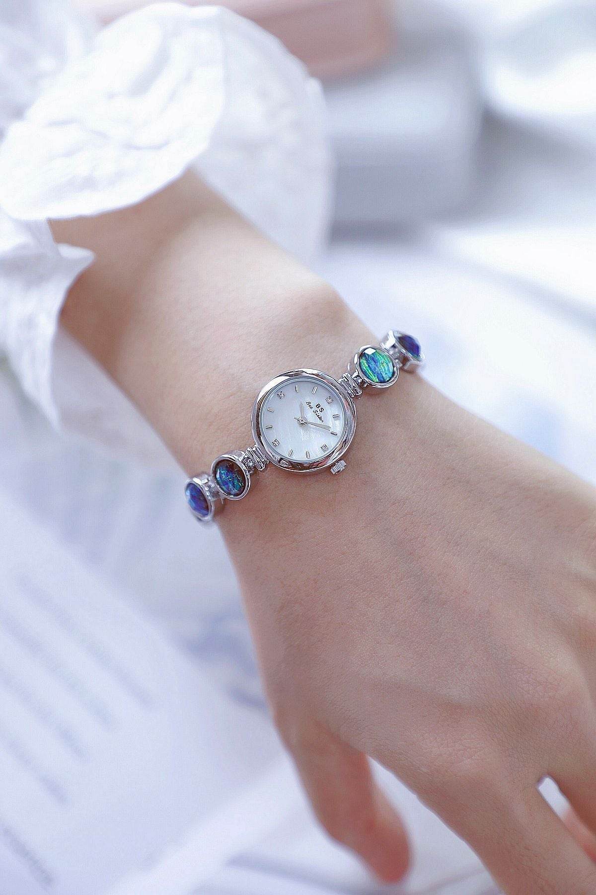 Buycenter Glow Rough Stone Women's Watch - Colorful Design, 38mm Dial - Buy Center