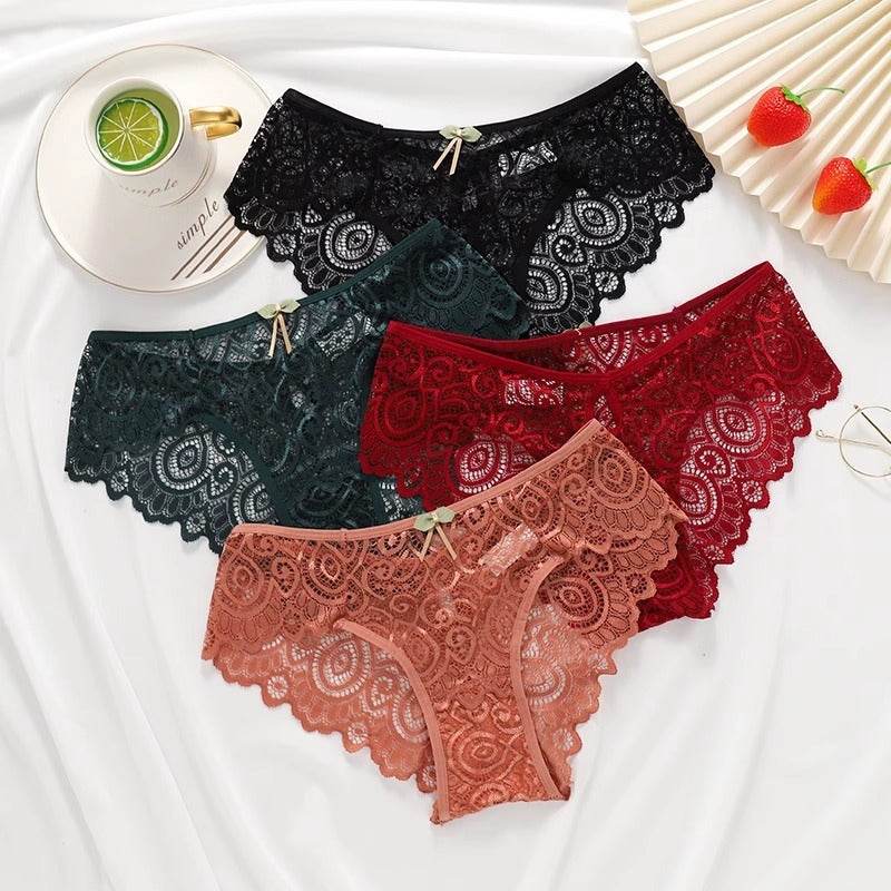 Women's Breathable Traceless Briefs - Stylish Lace Shorts for Comfort - Buy Center
