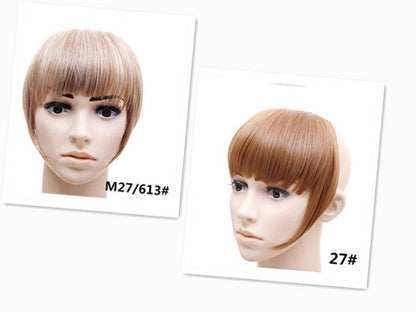 Stylish Synthetic Hair Bangs - Easy Apply Blunt Cut Hairpiece Accessory - Buy Center