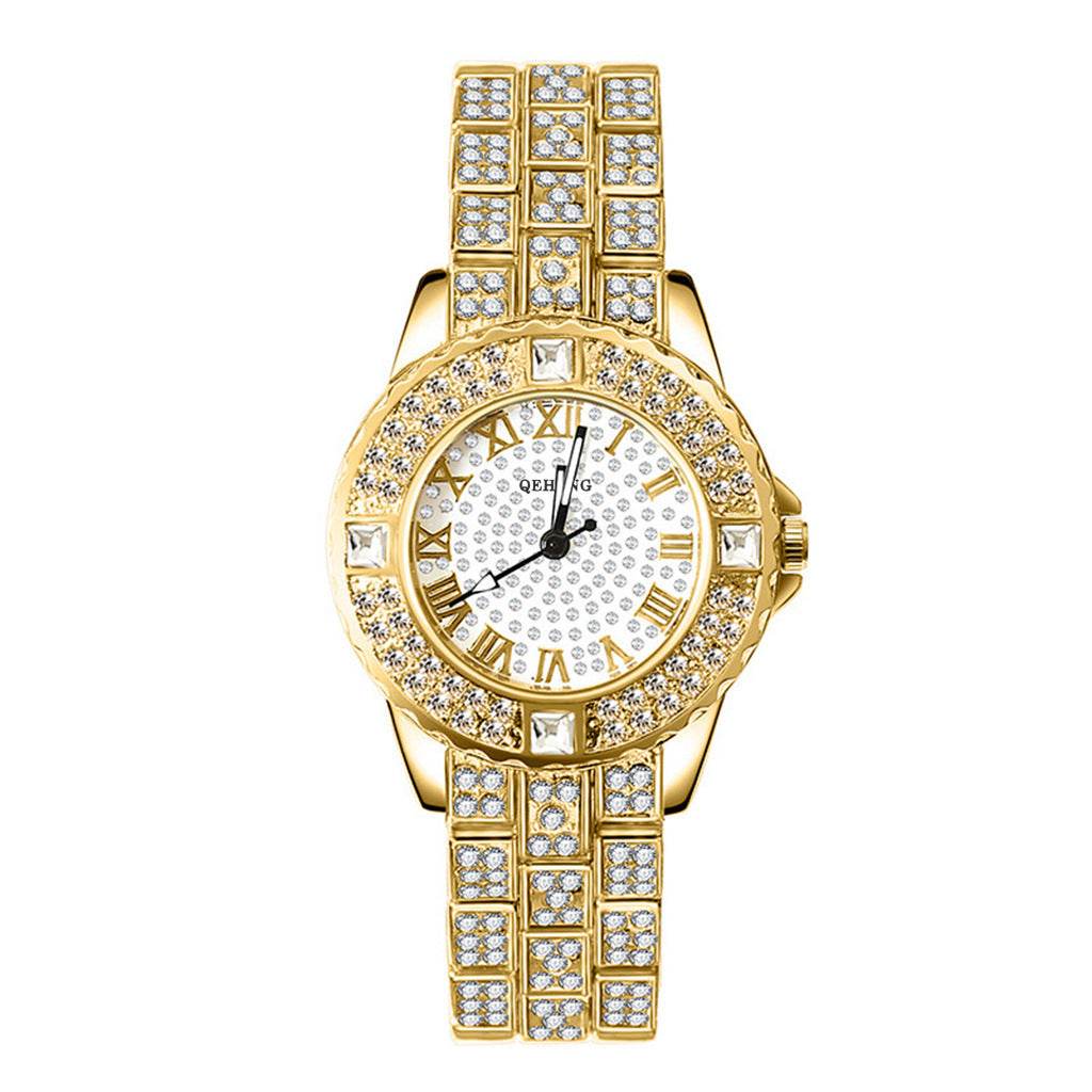 Exquisite Women's Diamond Watch - Elegant Waterproof Bracelet Fashion Accessory - Buy Center