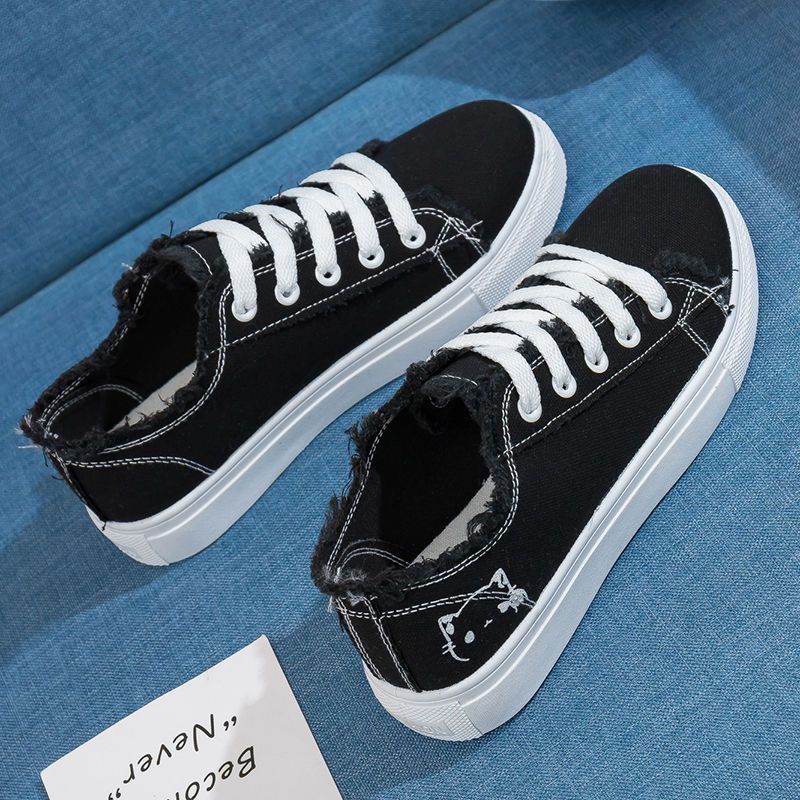 Women's Breathable Canvas Shoes - Stylish White Athletic Sneakers for Spring - Buy Center