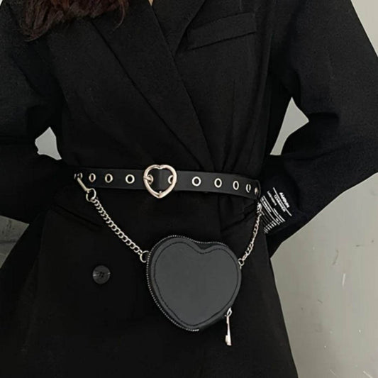 Mini Love Heart Belt Bag - Stylish Waist Accessory for Women 2025 - Buy Center