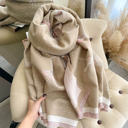 Cashmere-Like Thick Warm Tassel Scarf - Cozy Wrap for Every Season - Buy Center