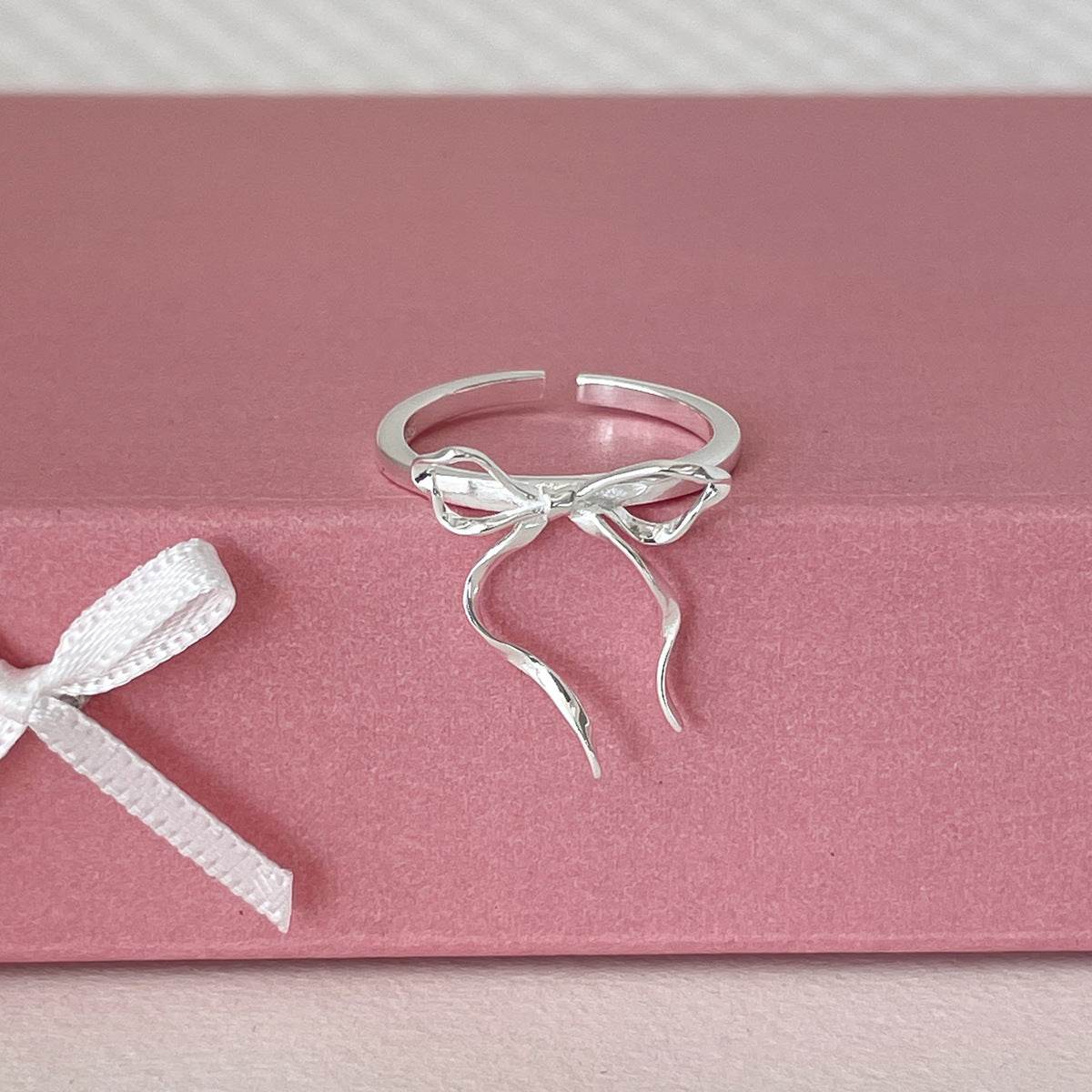 Adjustable Copper Ribbon Bow Ring for Women - Stylish Statement Jewelry - Buy Center