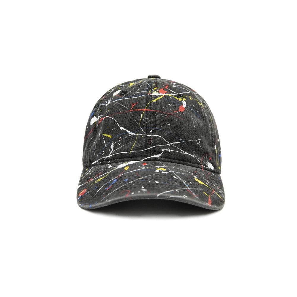Buycenter Adjustable Hand-Splashed Baseball Cap - Curved Wide Brim - Buy Center