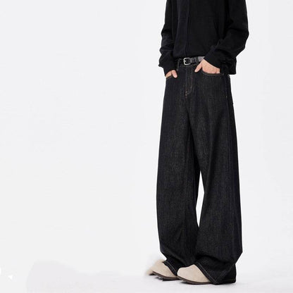 Wear-Resistant Loose Straight-Leg Jeans - Casual Wide-Leg Style - Buy Center