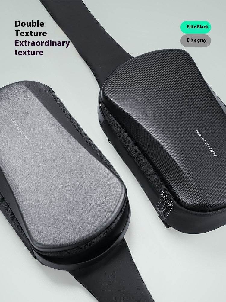 Men's Fashion Waterproof Messenger Bag - Hard Shell Crossbody Style - Buy Center