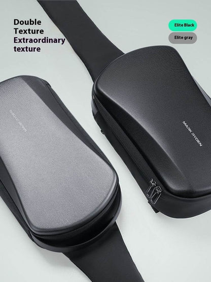 Men's Fashion Waterproof Messenger Bag - Hard Shell Crossbody Style - Buy Center