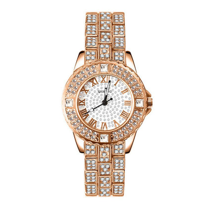 Exquisite Women's Diamond Watch - Elegant Waterproof Bracelet Fashion Accessory - Buy Center
