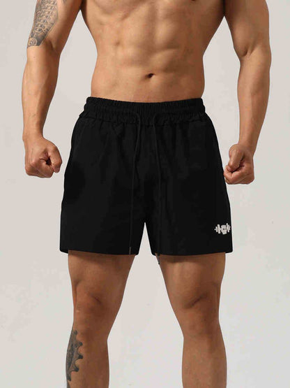 Buycenter Men's Quick-Drying Fitness Shorts - Elastic Waist, 3XL to M Size - Buy Center