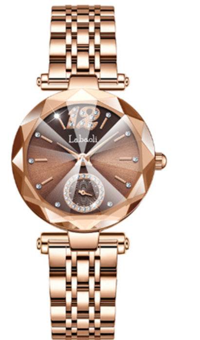 Buycenter Women's Quartz Dress Watch - Multi-pronged Gradient with Diamonds - Buy Center