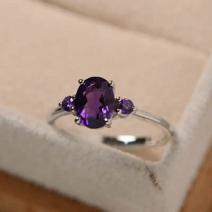 Buycenter European and American Purple Copper Ring - Simple Style - Buy Center