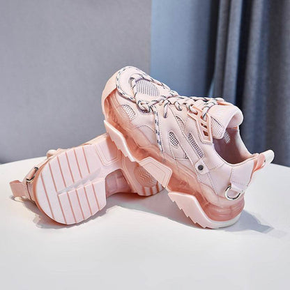 Buycenter Trendy Women's Sneakers - Thick-Soled Breathable Mesh Design - Buy Center