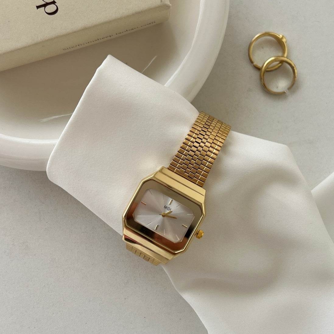 Light Luxury Women's Watch - Elegant Square Dial in Stunning Colors - Buy Center