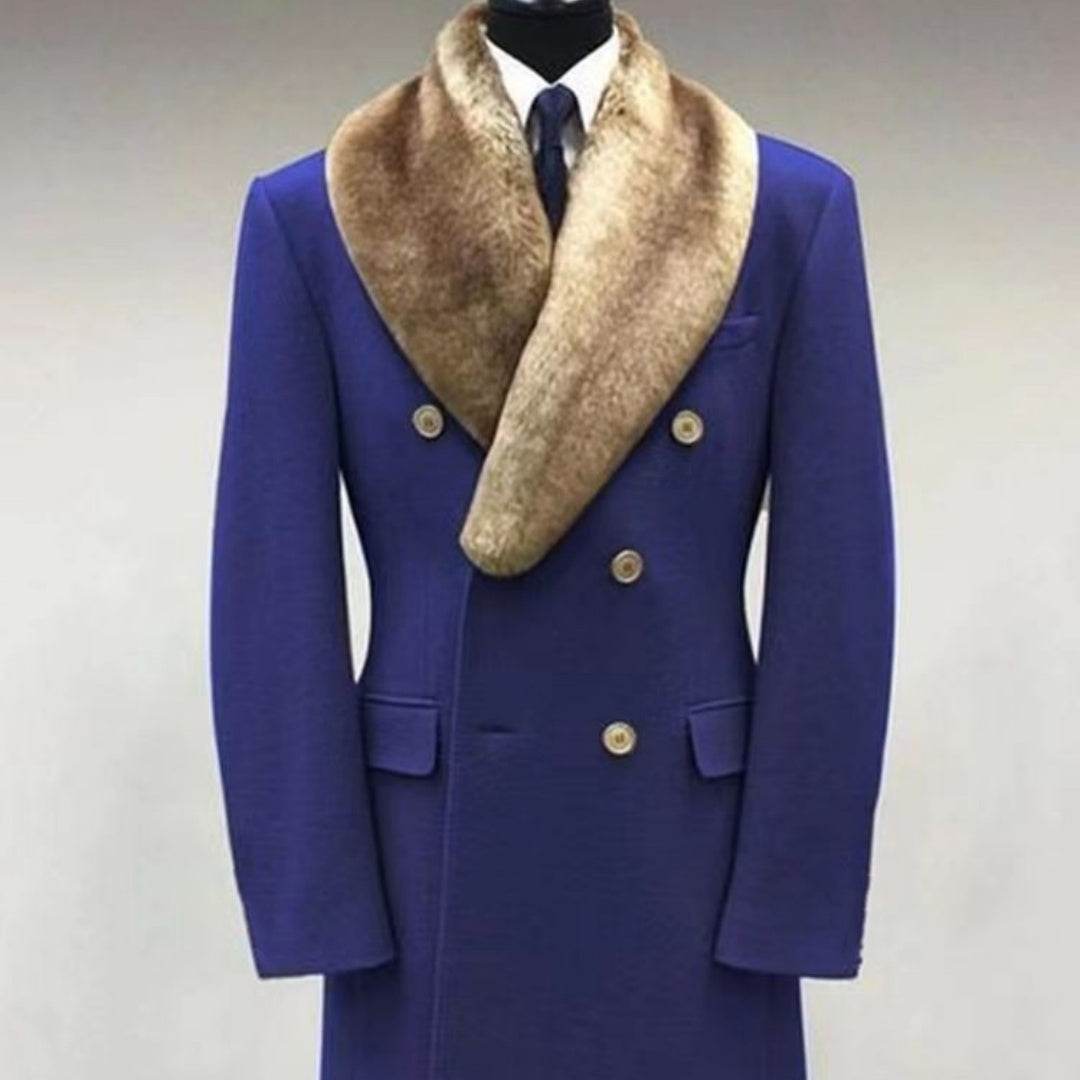 Men’s Casual Woolen Polo Coat - Slim Fit, Mid-Length & Stylish Pockets - Buy Center