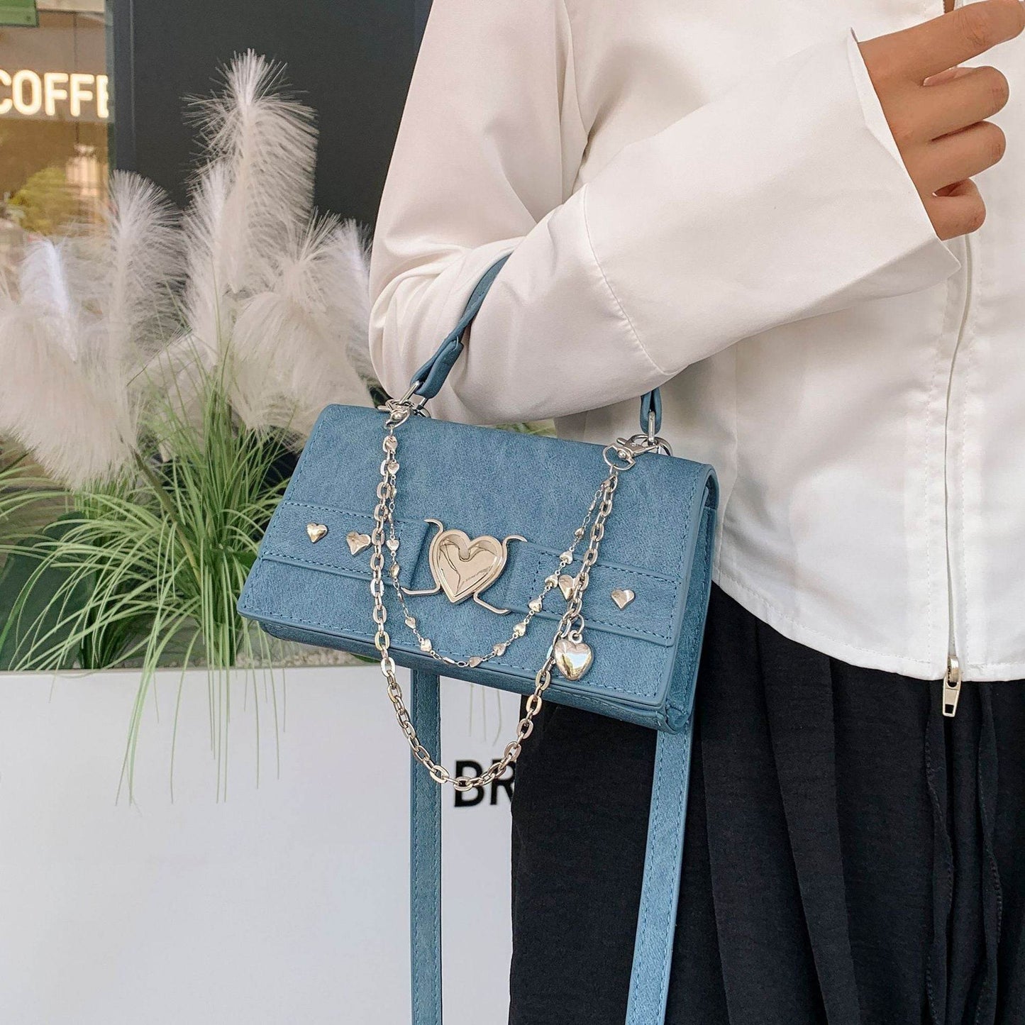 Buycenter Women's Urban Shoulder Bag - Love Chain Design, Fashionable - Buy Center