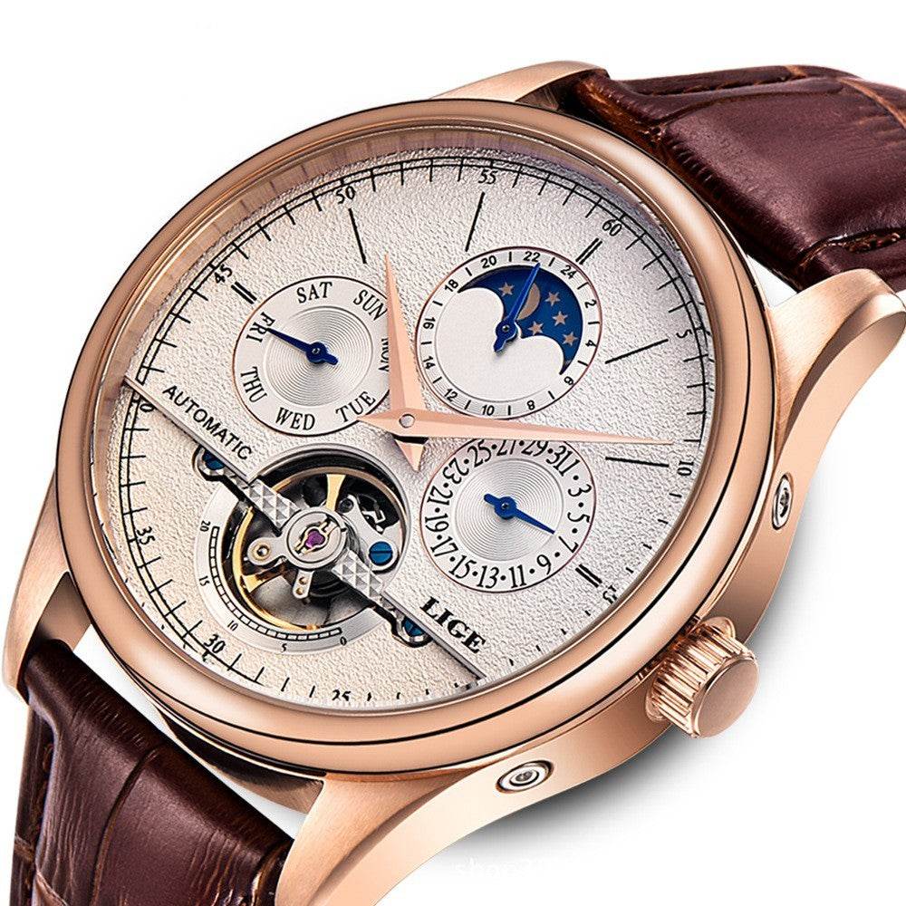 Buycenter Men's Waterproof Mechanical Watch - Stylish 42mm Dial & Month Display - Buy Center