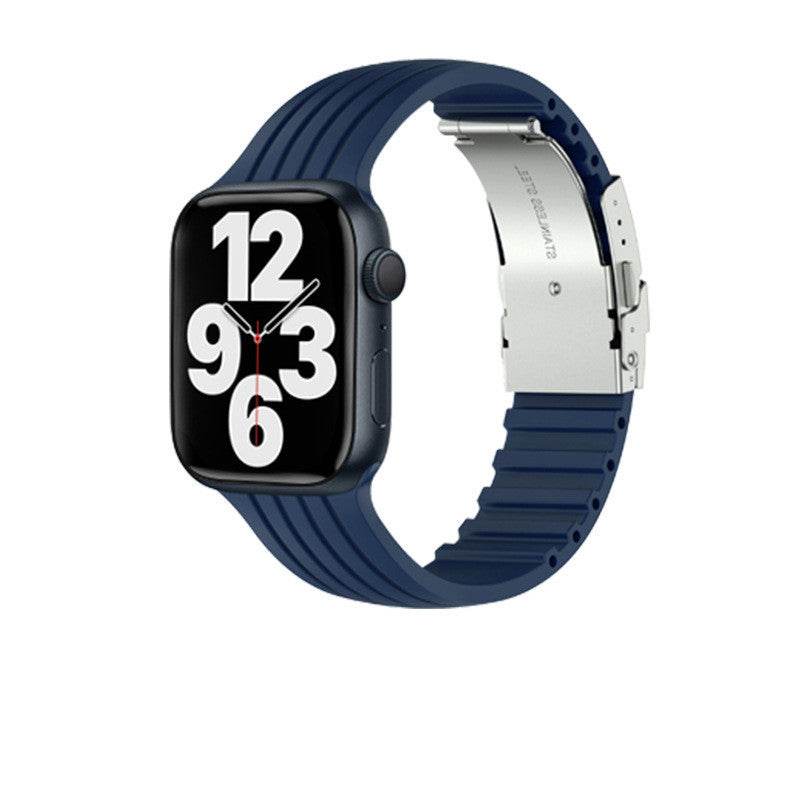 Buycenter Silicone Stripe iWatch Strap - Stylish & Comfortable for Men/Women - Buy Center
