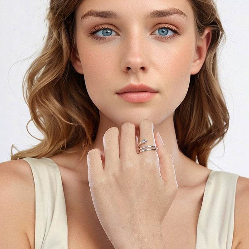 Buycenter S925 Silver Multilayer Simplicity Ring - Stylish Women's Accessory - Buy Center