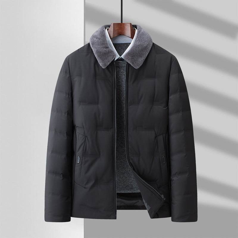 Detachable Wool Lapel Business Jacket - Premium Stylish Winter Coat for Men - Buy Center