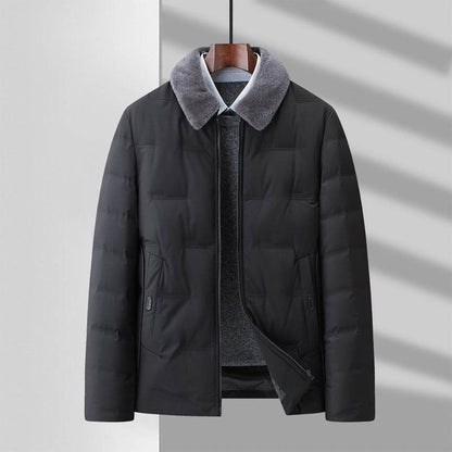 Detachable Wool Lapel Business Jacket - Premium Stylish Winter Coat for Men - Buy Center