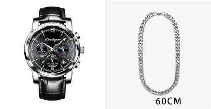 Multifunctional Men's Waterproof Watch - Luminous Quartz Style from Buycenter - Buy Center