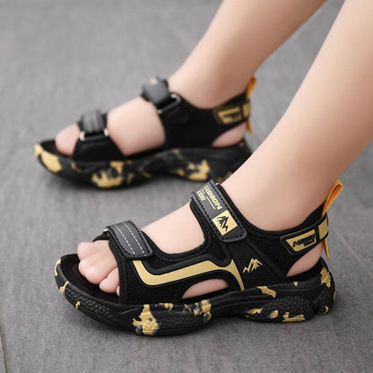 Stylish Children's Soft Leather Sandals - Non-Slip Fashion for Kids - Buy Center