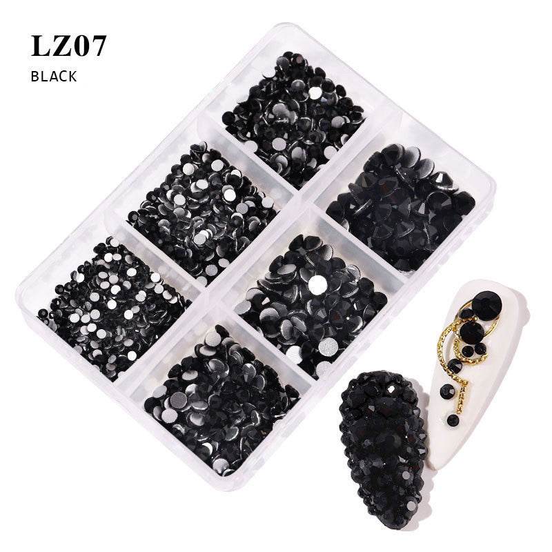 Nail Art Flat Rhinestone Set - Mixed Color Glitters for Stunning Manicures - Buy Center