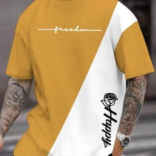 Buycenter Men's Casual 3D Digital Print Short Sleeve Shirt - Size XXS to 6XL - Buy Center