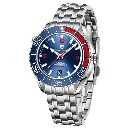 Stylish Men's Mechanical Watch - Rotatable Bezel & Luminous Hands - Buy Center