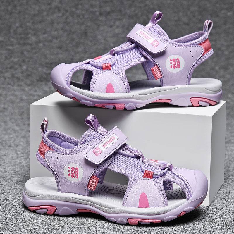 Stylish Anti-Slip Children's Sports Sandals - Velcro Closure & Soft Sole - Buy Center