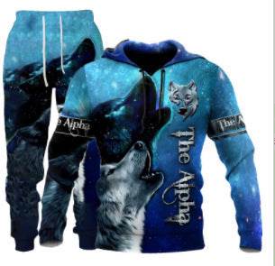 Men's 3D Printed Hoodie Sweatpants Suit - Comfortable Everyday Style - Buy Center