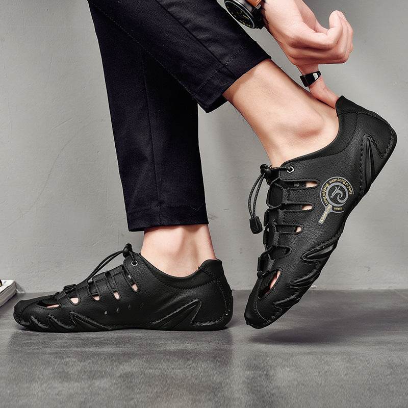 Plus Size Men's Casual Beach Sandals - Comfortable Slip-On & Stylish - Buy Center