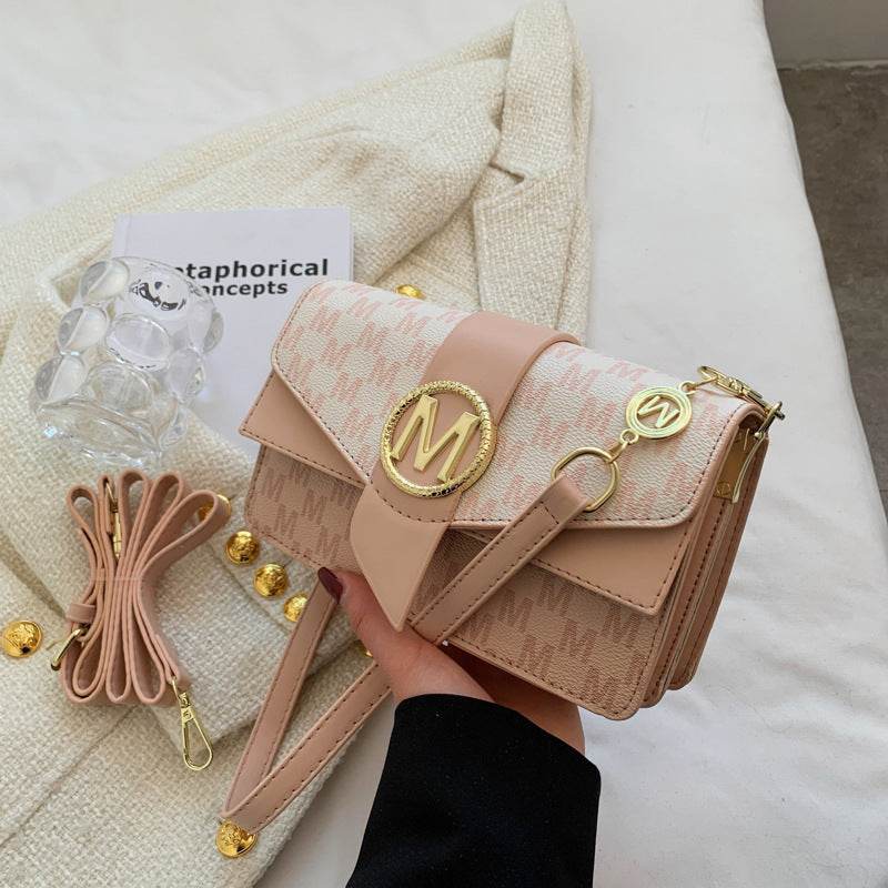 Buycenter Niche Printed Letter Shoulder Bag - Urban Style, Medium Hardness - Buy Center