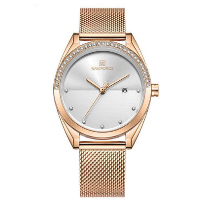 Stylish Waterproof Quartz Watch for Women - Calendar & World Time Feature - Buy Center